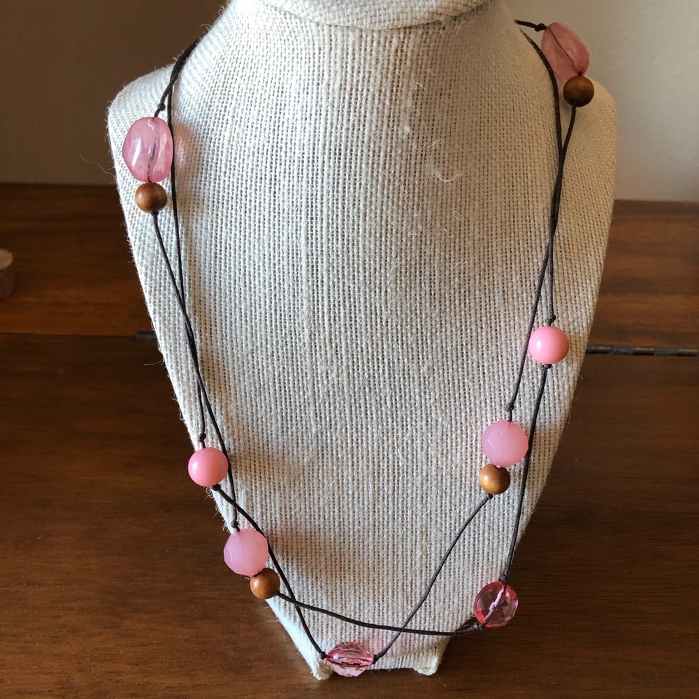Pink Beaded Necklace